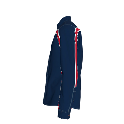 Navy White Red MotoStripe™ Slim Fit Men's