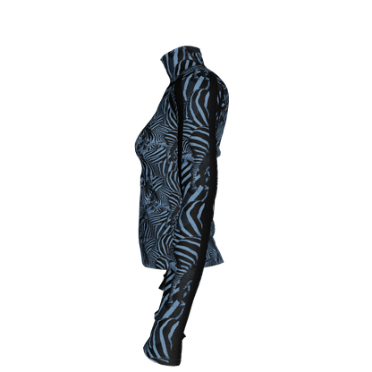 🦓💙 Blue Zebra MotoStripe™ Turtleneck
