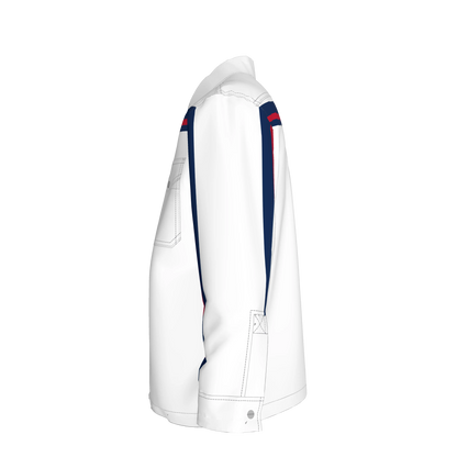 Blue & Red MotoStripe™ Snap Shirt Jacket