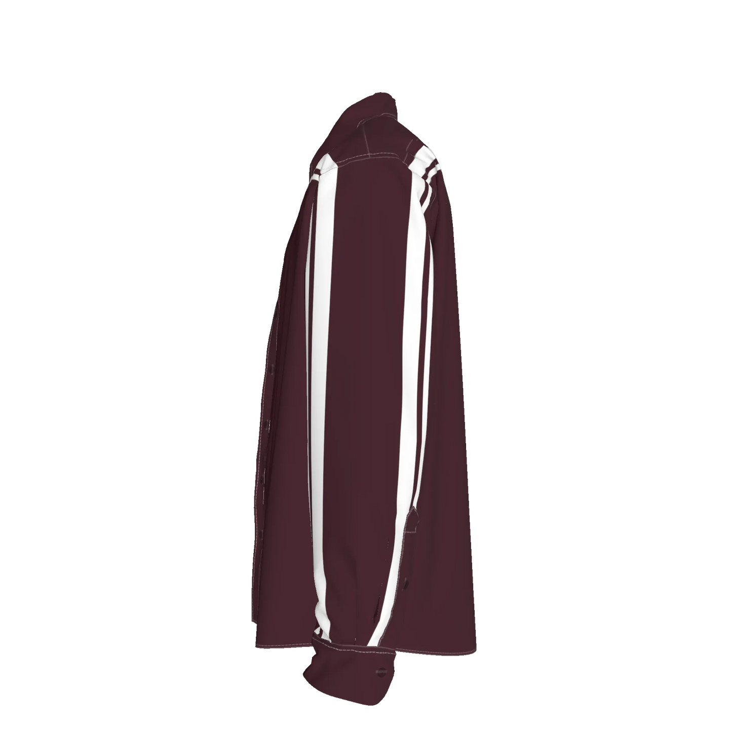 Maroon MotoStripe™ Oversized Men's Shirt