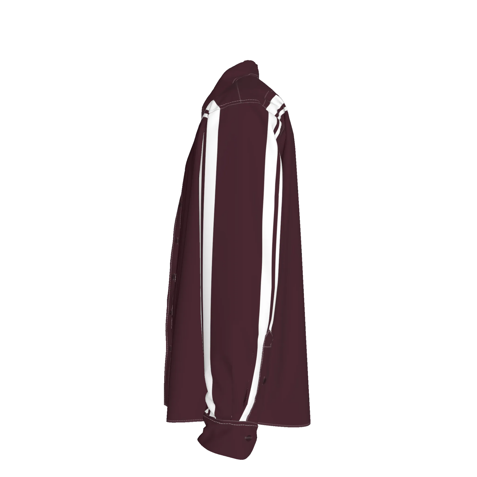 Maroon MotoStripe™ Oversized Men's Shirt