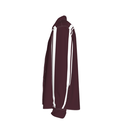 Maroon MotoStripe™ Oversized Men's Shirt
