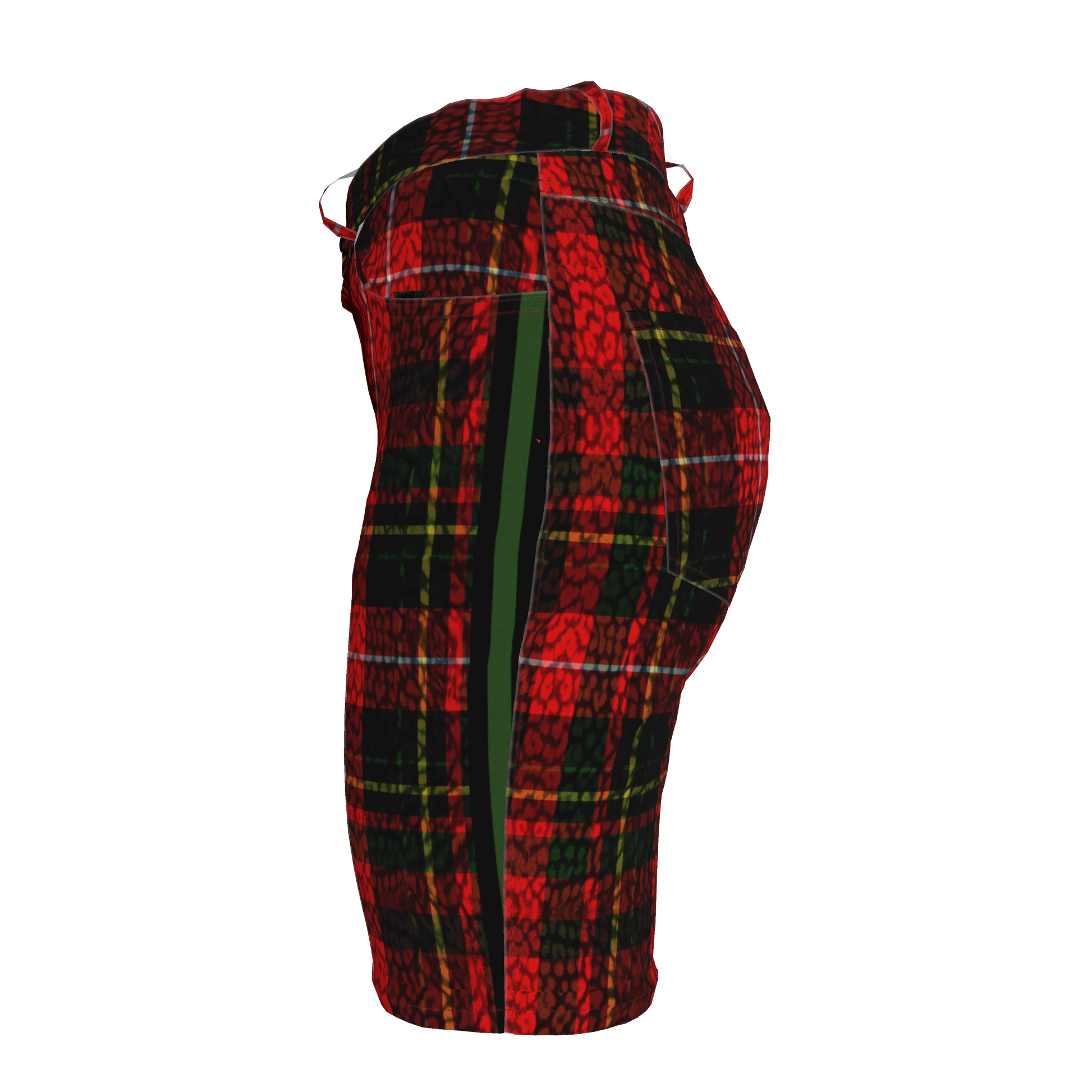 Leopard Tartan MotoStripe™ Women's Shorts