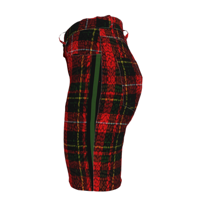 Leopard Tartan MotoStripe™ Women's Shorts