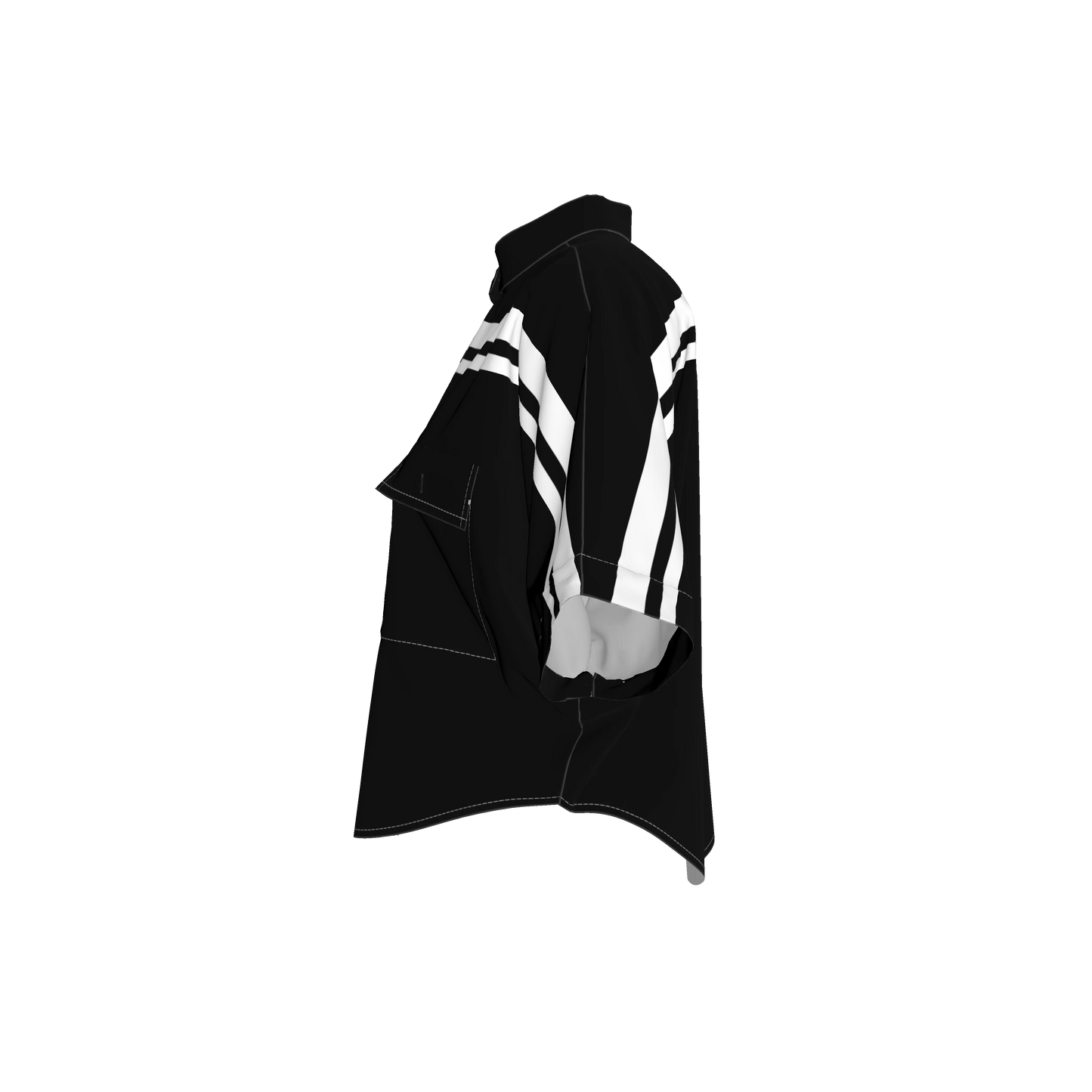 Black and White MotoStripe™ Kimono Jacket
