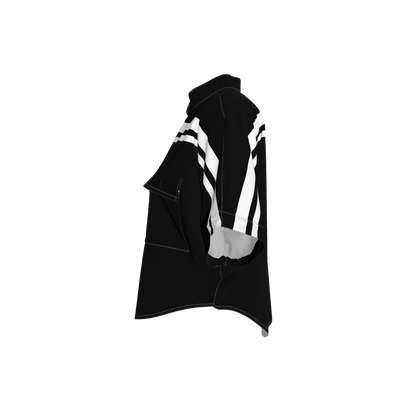 Black and White MotoStripe™ Kimono Jacket