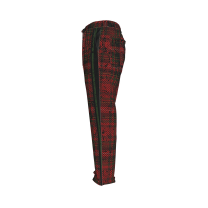 Tartan Race Green MotoStripe™ Pegged Trousers Copy
