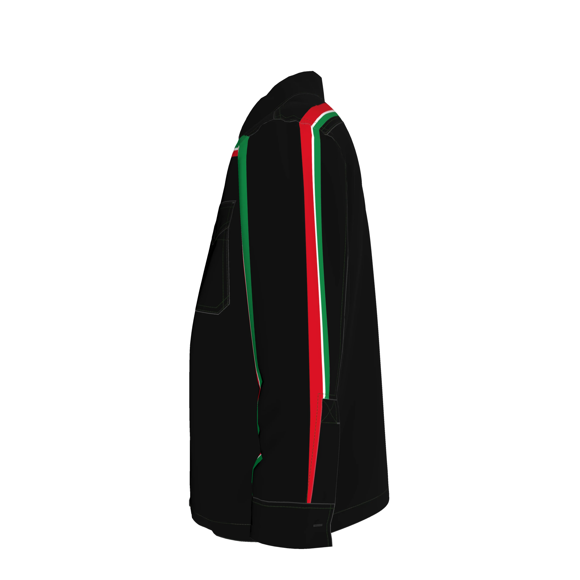 Italy MotoStripe™ Denim Shirt Jacket 🇮🇹⚫✨