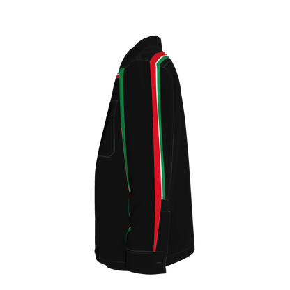 Italy MotoStripe™ Denim Shirt Jacket 🇮🇹⚫✨