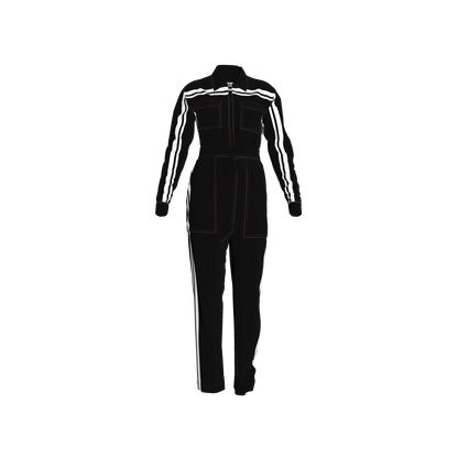 Black & White MotoStripe™ Jumpsuit