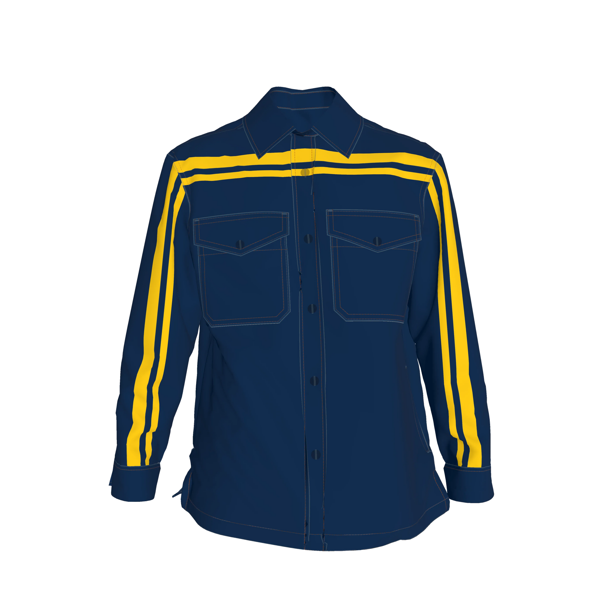 Blue & Maize MotoStripe™ Shirt Jacket
