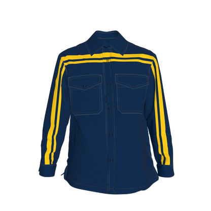 Blue & Maize MotoStripe™ Shirt Jacket
