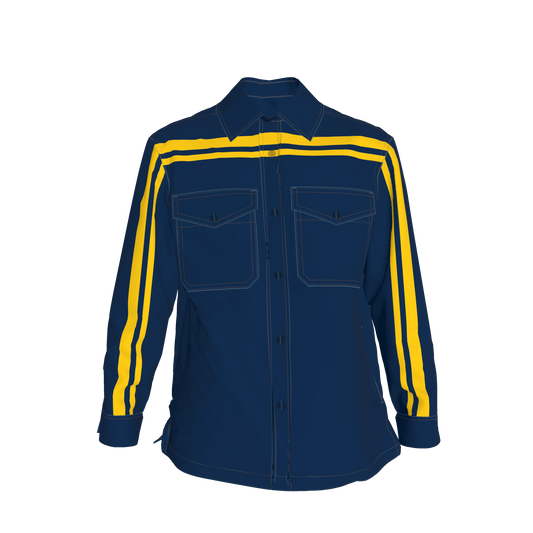 Blue & Maize MotoStripe™ Shirt Jacket