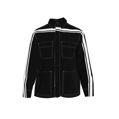 Black & White MotoStripe™ Chore Coat V2