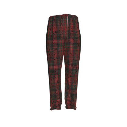 Splat Tartan Green MotoStripe™ Pegged Trousers