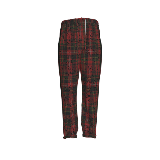 Splat Tartan Green MotoStripe™ Pegged Trousers
