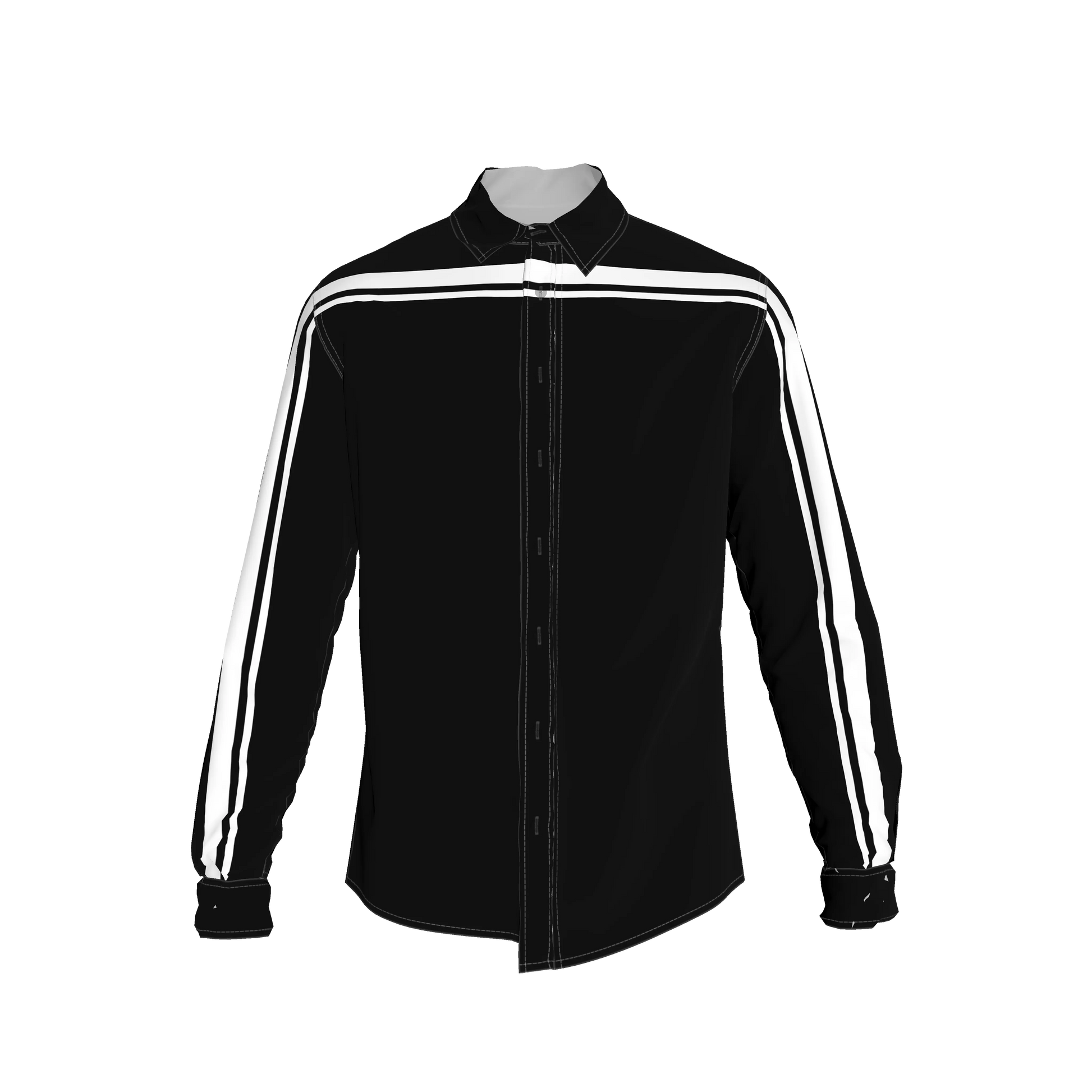 Black MotoStripe™ Slim Fit Men's Shirt
