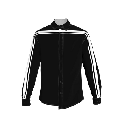 Black MotoStripe™ Slim Fit Men's Shirt