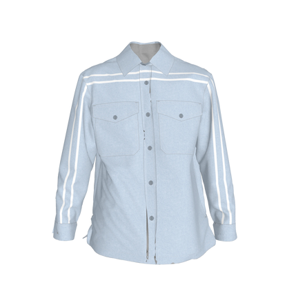 Wash Denim MotoStripe™ Snap Shirt