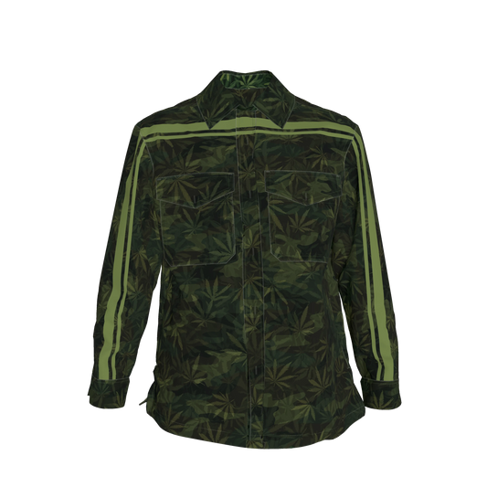 Green Leaf Camo MotoStripe™ Shirt Jacket
