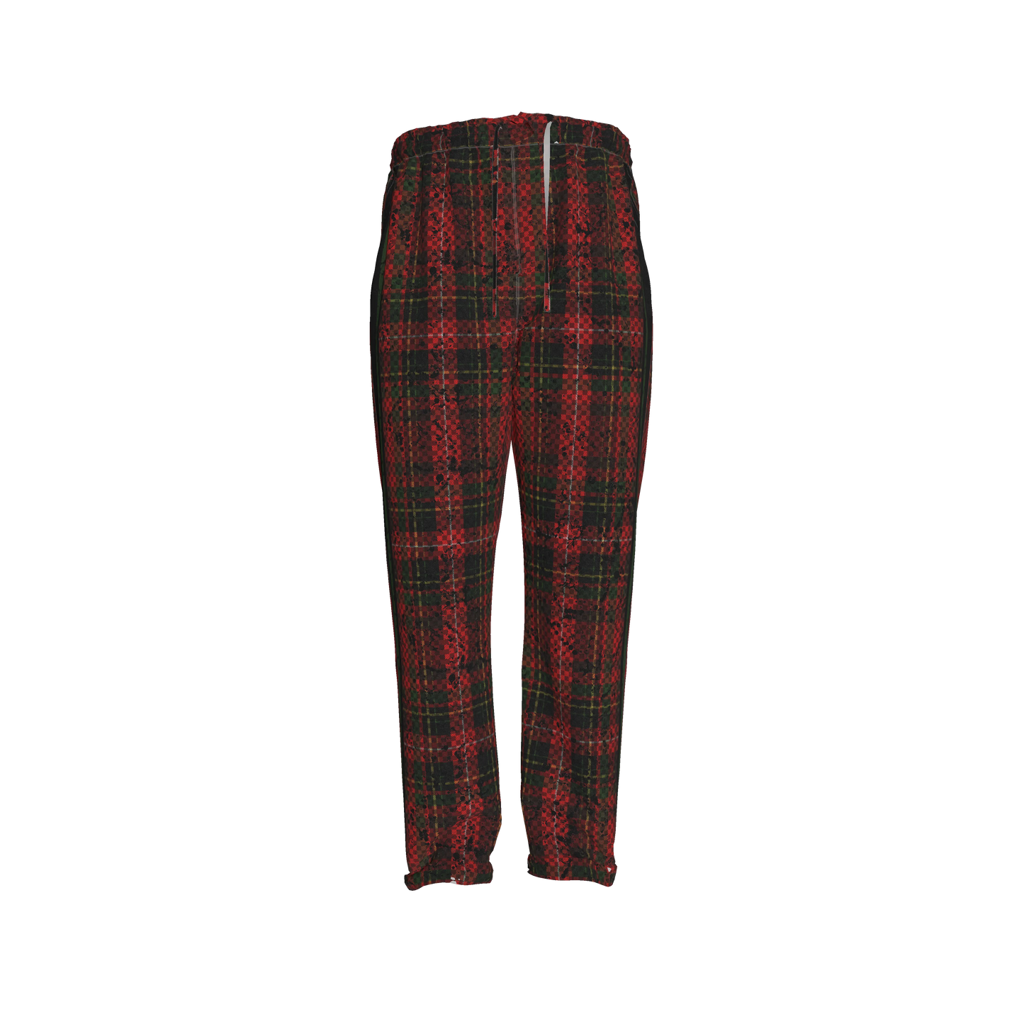 Tartan Race Green MotoStripe™ Pegged Trousers Copy