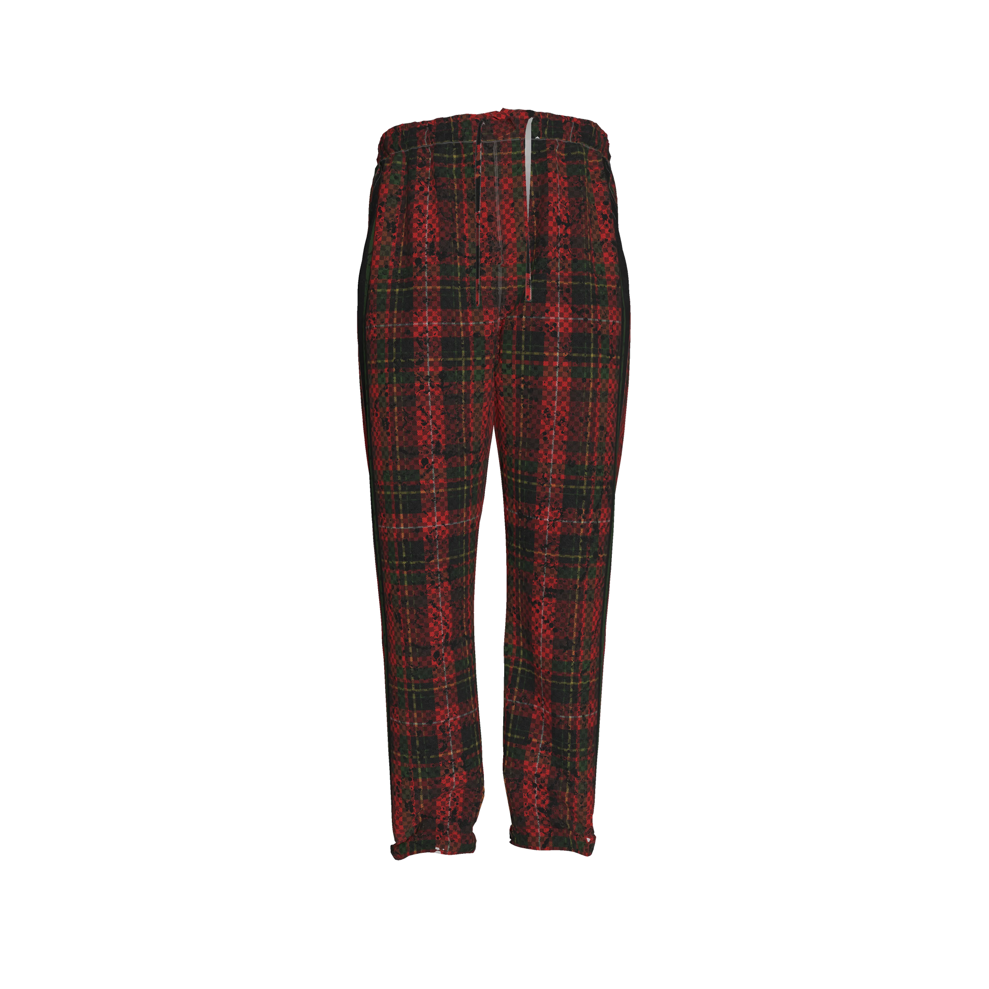 Tartan Race Green MotoStripe™ Pegged Trousers Copy