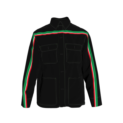 Italy MotoStripe™ Denim Chore Coat 🇮🇹⚫✨