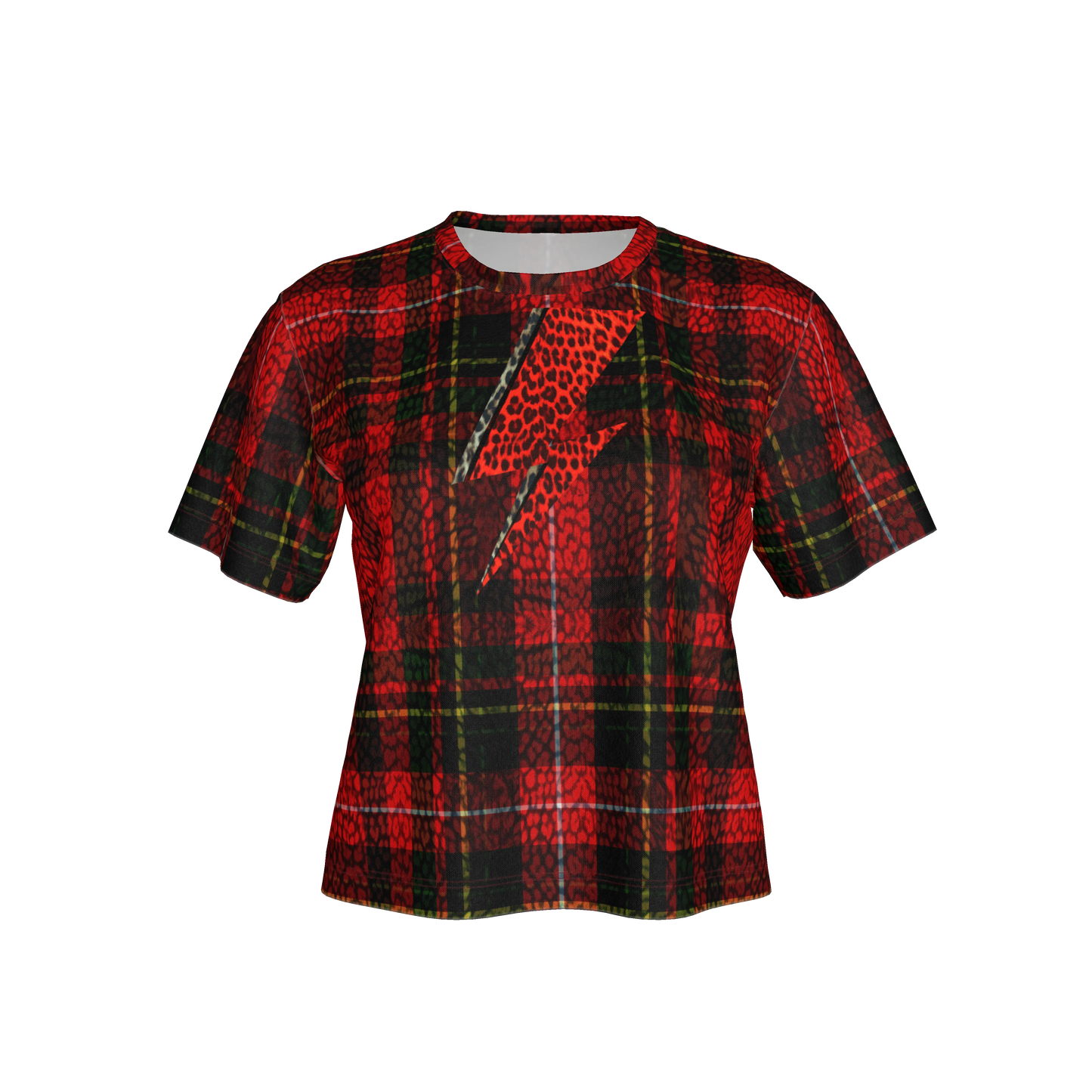 Tartan Leopard Bolt Tee