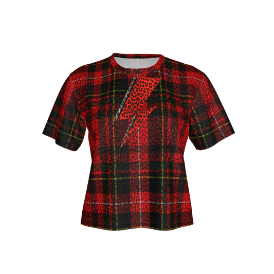 Tartan Leopard Bolt Tee