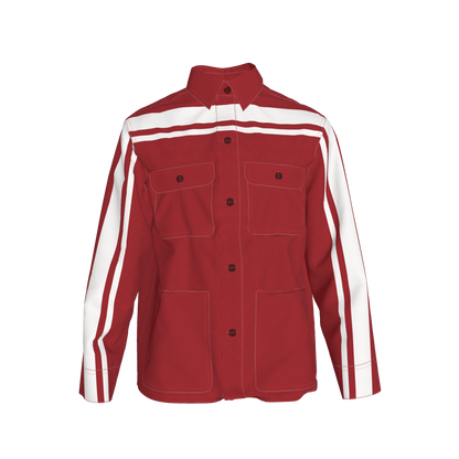 🟥⬜ Red Wide MotoStripe™ Coat