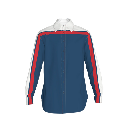 Red, White & Blue MotoStripe™ Button-Down Shirt