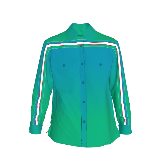 blue to green gradient with Uzbekistan MotoStripe™