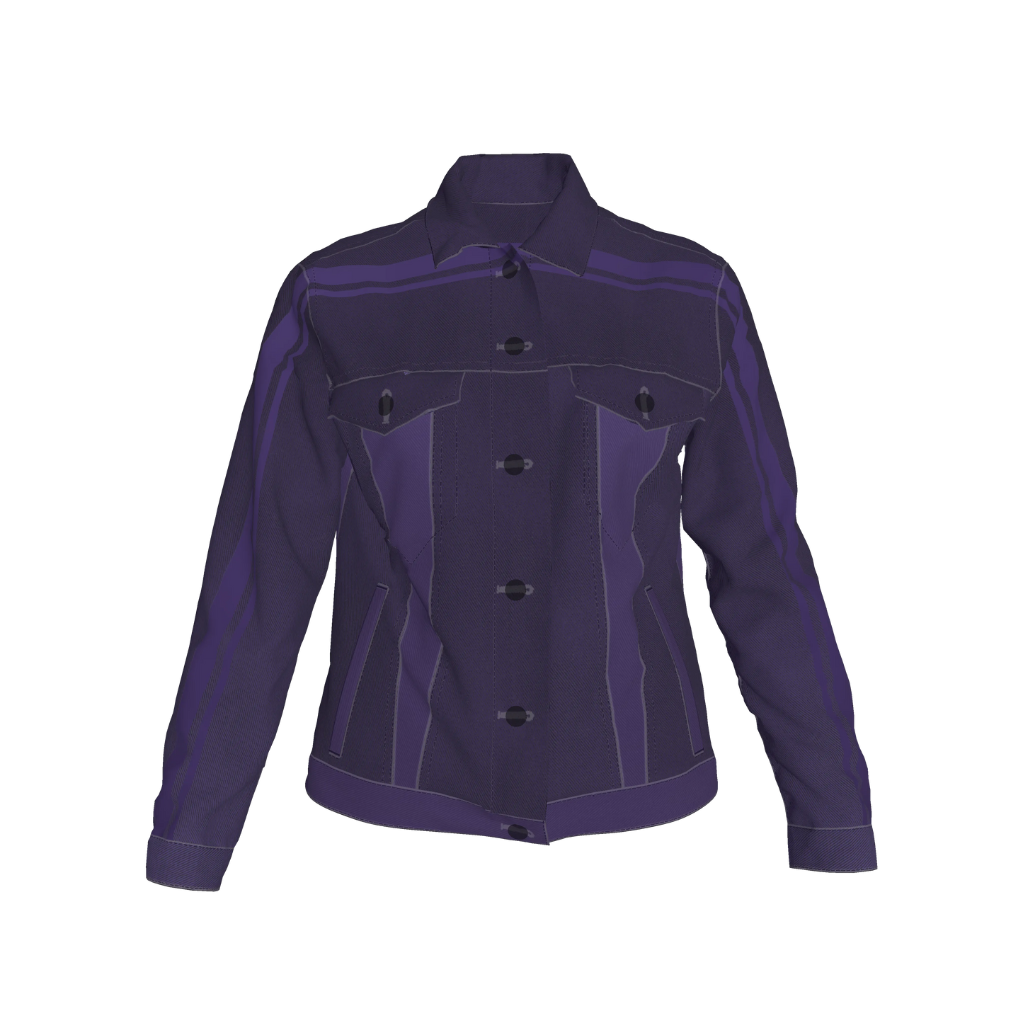 Deep Purple MotoStripe™ Jean Jacket