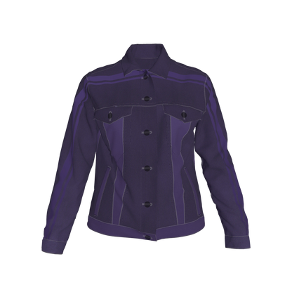 Deep Purple MotoStripe™ Jean Jacket