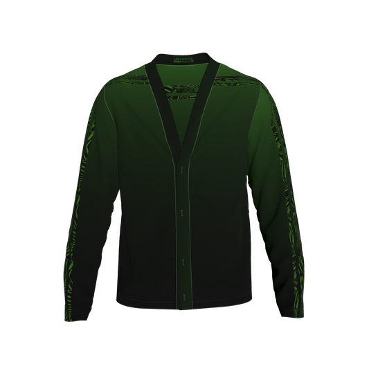Green Zebra MotoStripe™ Terry Cardigan