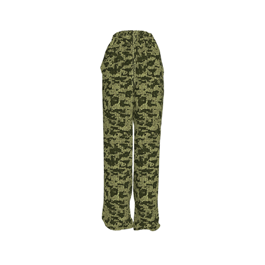 Green Forest Faux Knit 🌲🧶 Drawstring Pants