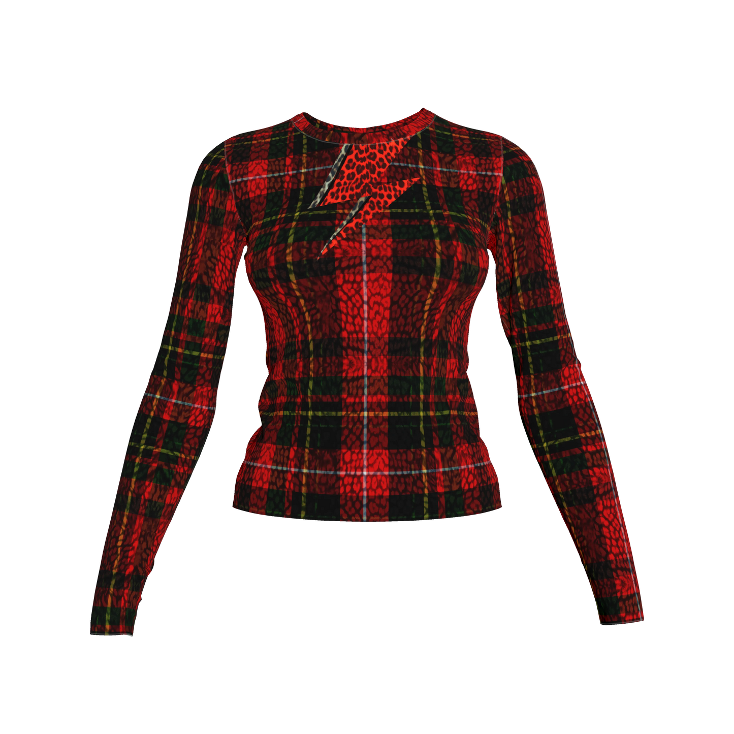 Bolt Leopard Tartan Tee