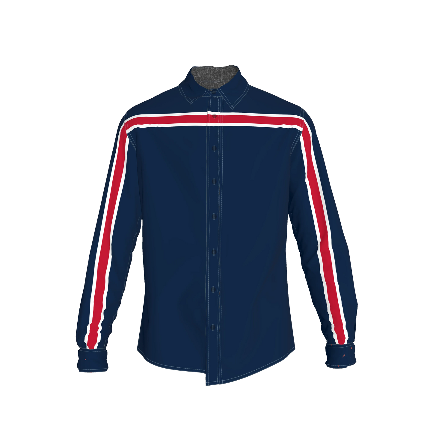 Navy White Red MotoStripe™ Slim Fit Men's