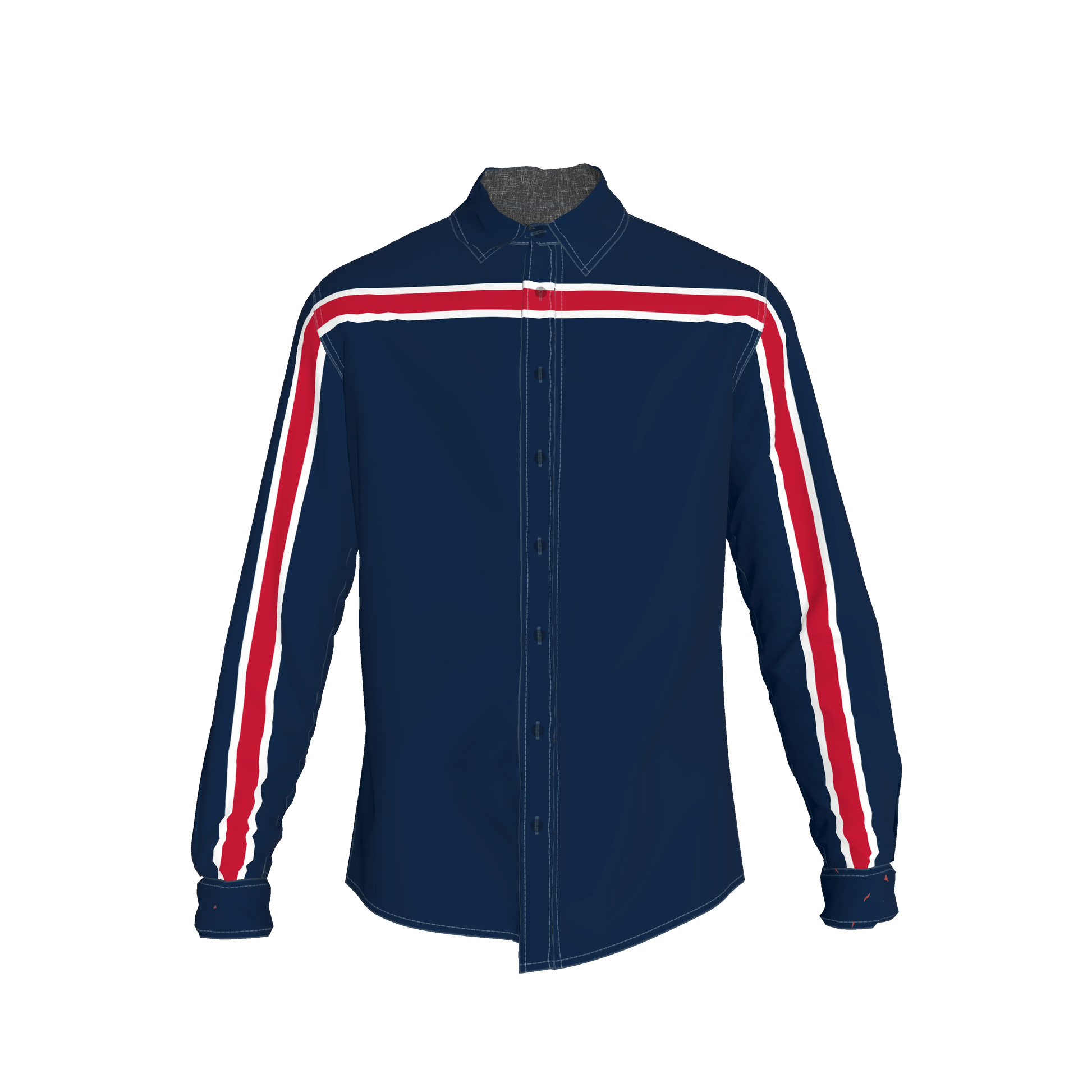 Navy White Red MotoStripe™ Slim Fit Men's