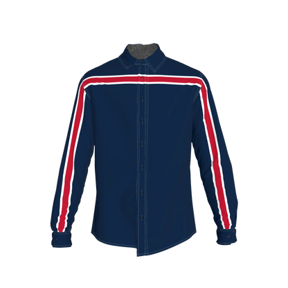 Navy White Red MotoStripe™ Slim Fit Men's