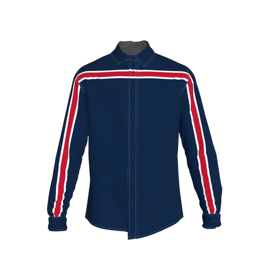 Navy White Red MotoStripe™ Slim Fit Men's