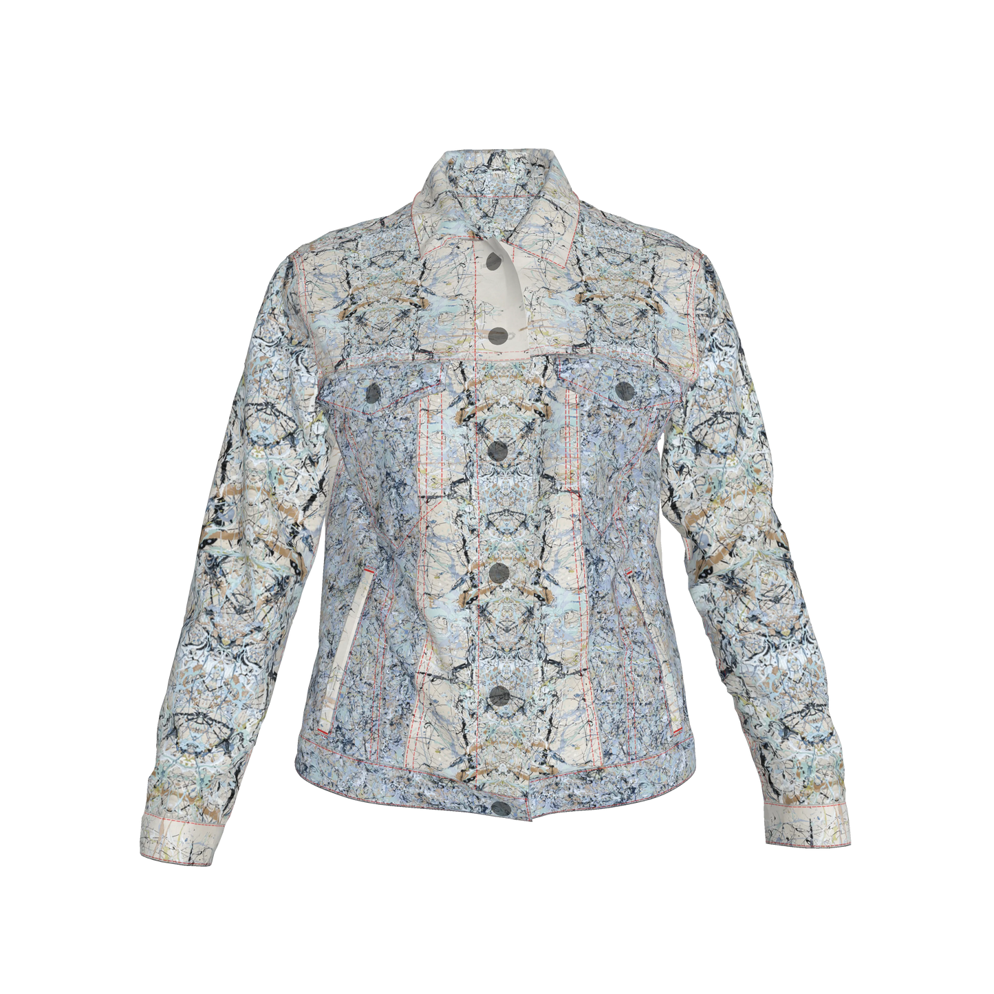 💙 Splatter Canvas Jean Jacket