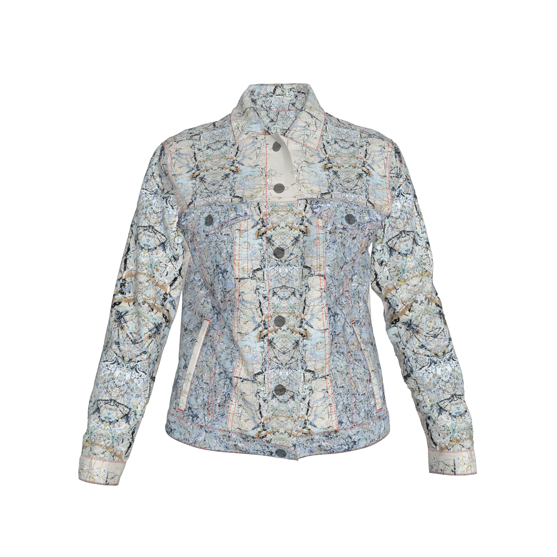 💙 Splatter Canvas Jean Jacket