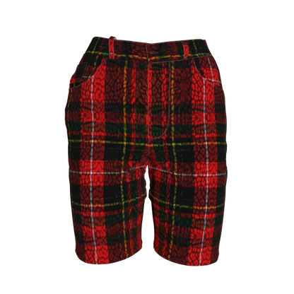 Leopard Tartan MotoStripe™ Women's Shorts
