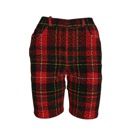 Leopard Tartan MotoStripe™ Women's Shorts