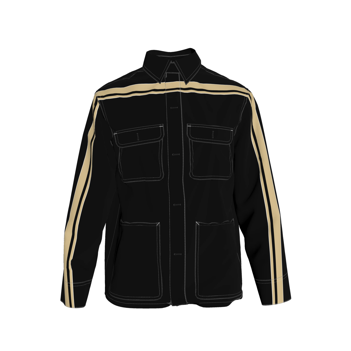 Gold & Black MotoStripe™ Chore Coat ⚜️🖤🏈