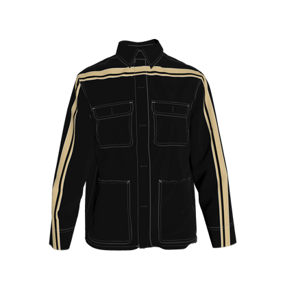 Gold & Black MotoStripe™ Chore Coat ⚜️🖤🏈