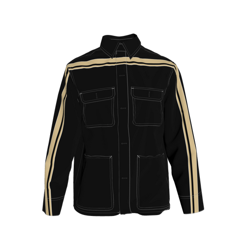 Gold & Black MotoStripe™ Chore Coat ⚜️🖤🏈