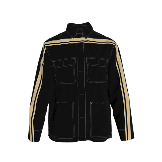 Gold & Black MotoStripe™ Chore Coat ⚜️🖤🏈