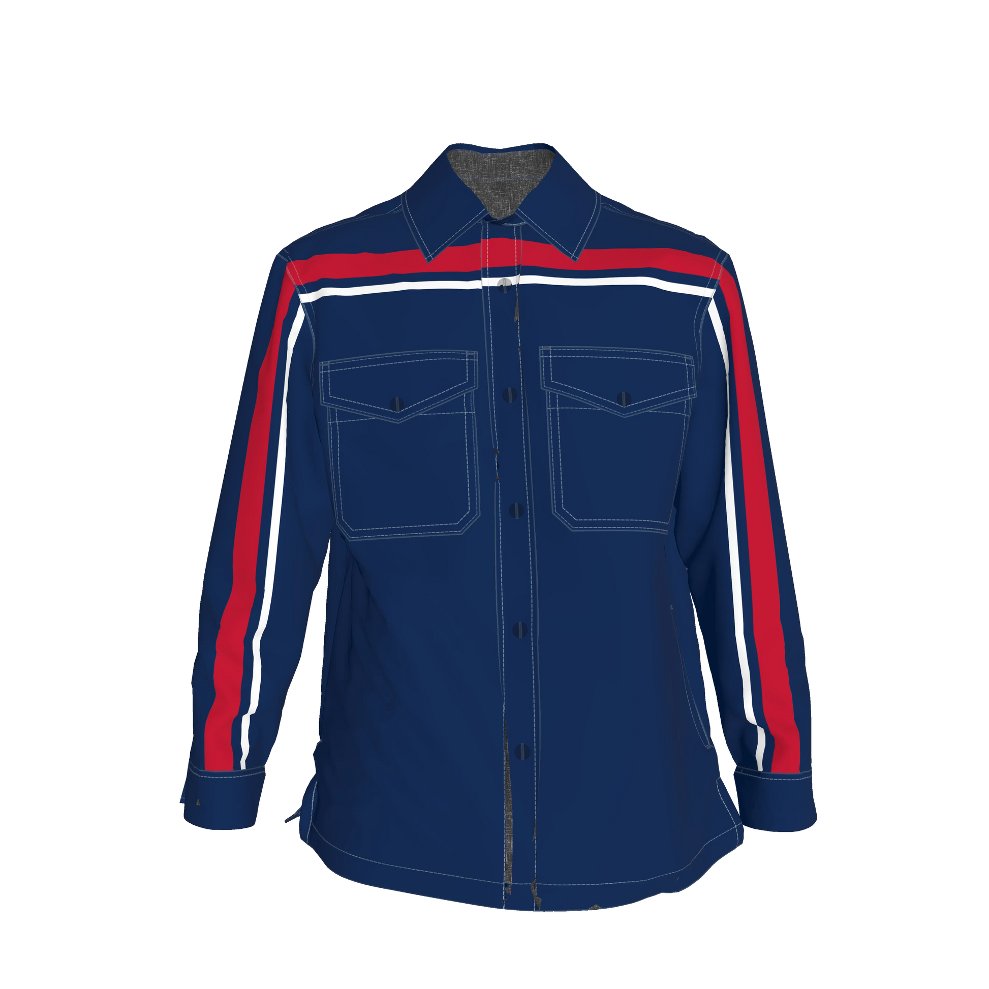 RWB MotoStripe™ Pima Snap Shirt - Shirt Jacket